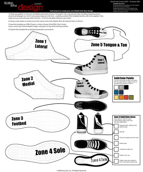 free printable sneaker templates.